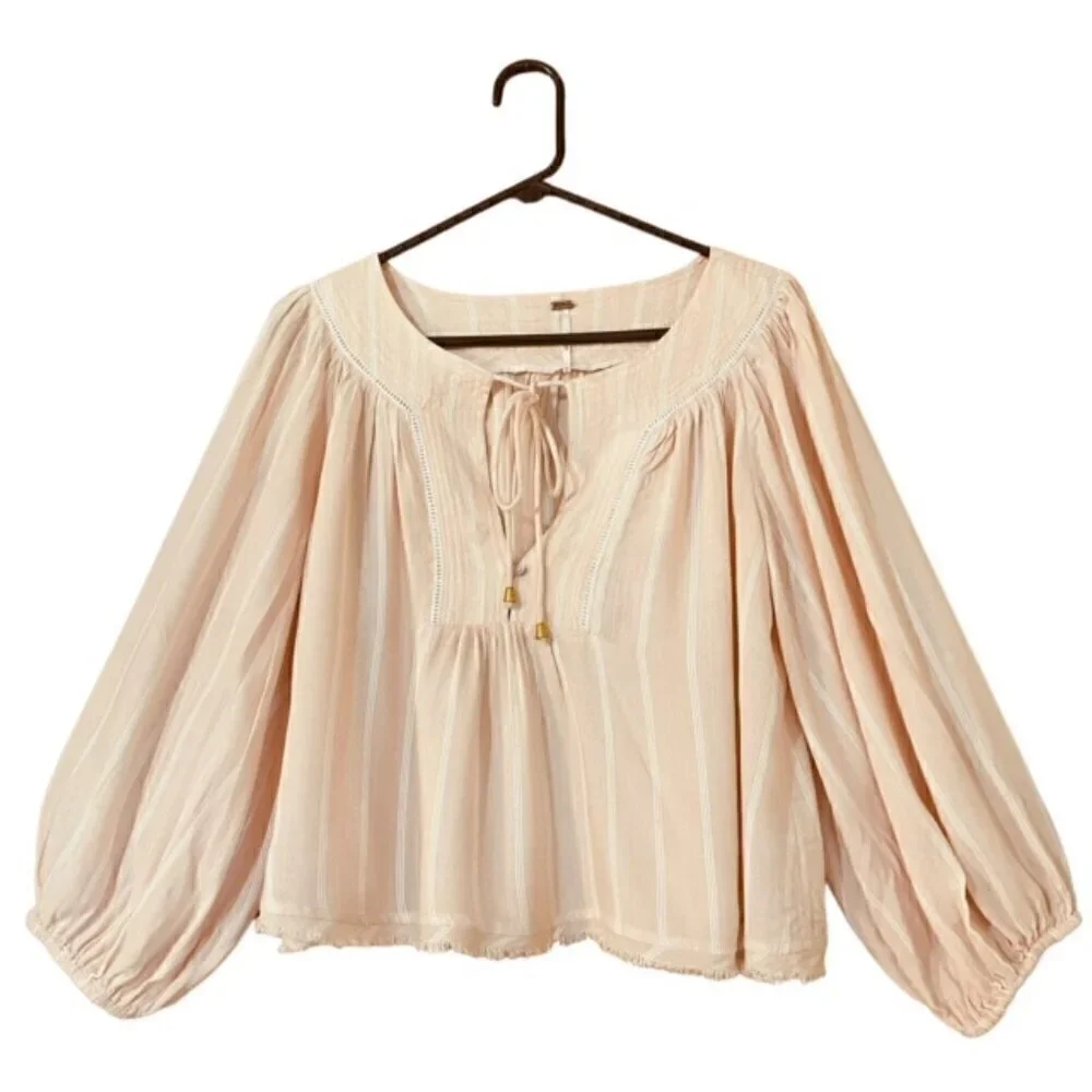 FREE PEOPLE Wrapped in Rhythm Tie Top - Size XS